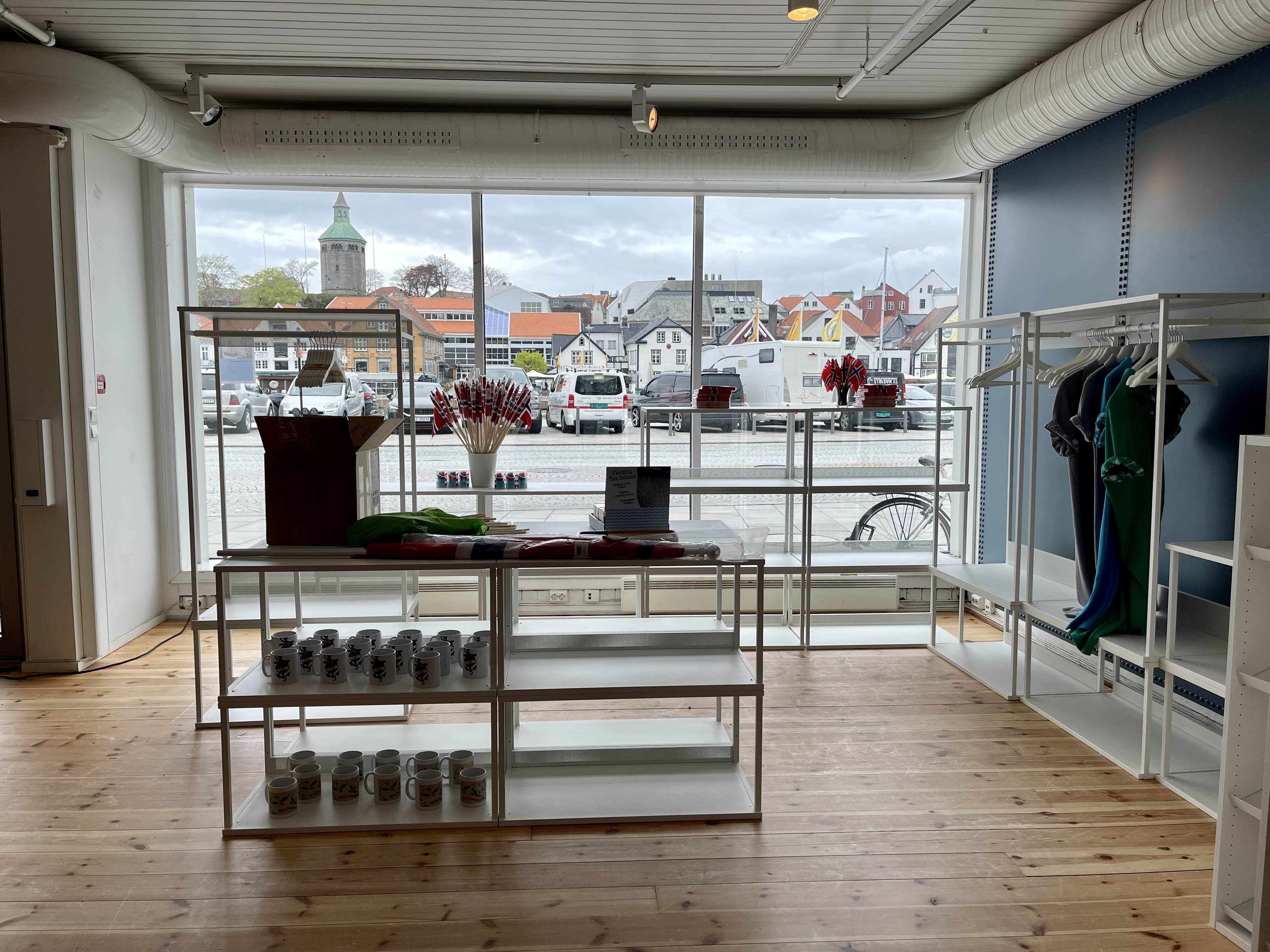 Interiør Stavanger maritime museum butikk kafé foaje